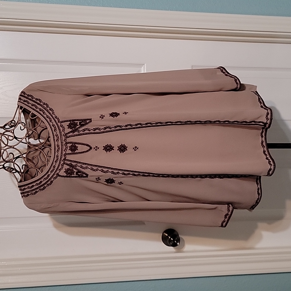 Blu Pepper Long Sleeve Top Women's Size M